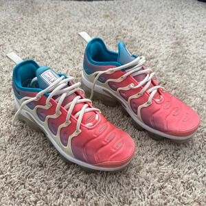 Nike Air VaporMax Plus Sunset Gradient Pink Blue Sneakers CI5862-600 Womens 8.5
